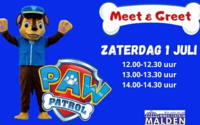 Paw Patrol zaterdag 1 juli