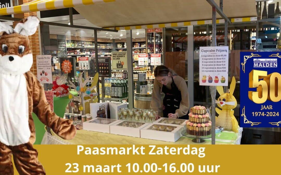 Zaterdag 23 Maart: Paasmarkt