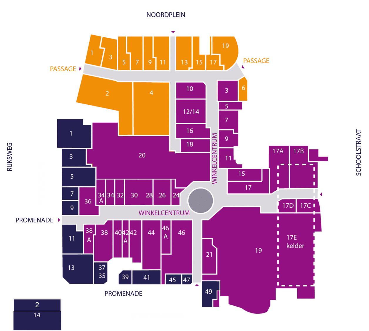 winkelcentrum malden plattegrond