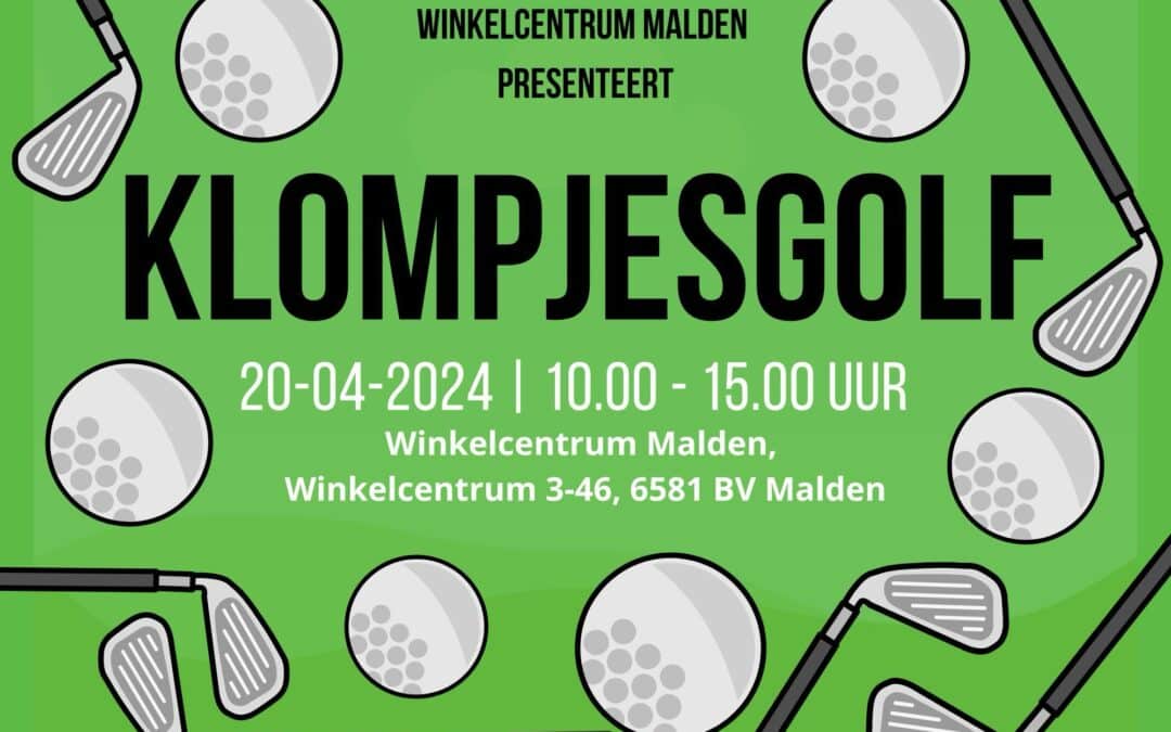 Zaterdag 20 April: Klompjesgolf