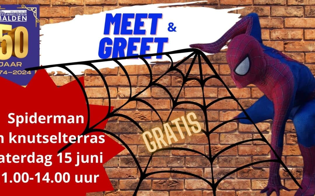 Zaterdag 15 juni: Meet & Greet Spiderman